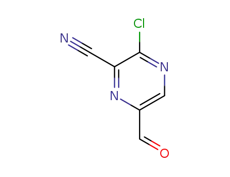 3-chloro-6-formylpyrazine-2-carbonitrile