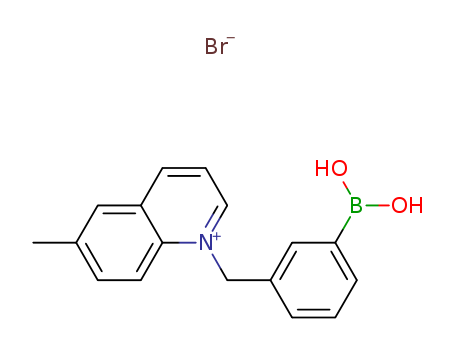 Quinolinium, 1-[(3-boronophenyl)methyl]-6-methyl-, bromide