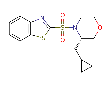 (S)-4-(benzo[d]thiazol-2-ylsulfonyl)-3-cyclopropylmethyl-morpholine