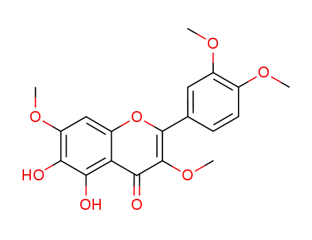 4H-1-Benzopyran-4-one,
2-(3,4-dimethoxyphenyl)-5,6-dihydroxy-3,7-dimethoxy-