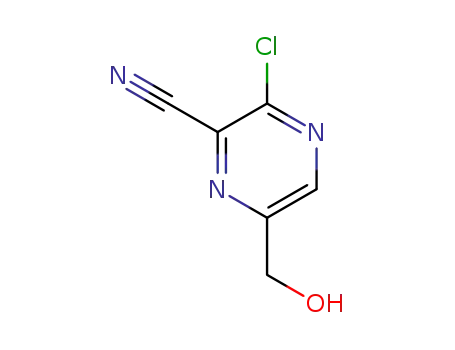 chloro-6-(hydroxymethyl)pyrazine-2-carbonitrile