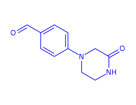 Molecular Structure of 1021240-40-3 (4-(3-oxopiperazin-1-yl)benzaldehyde)