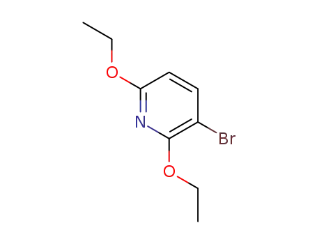 Molecular Structure of 1310416-63-7 (3-bromo-2,6-diethoxypyridine)
