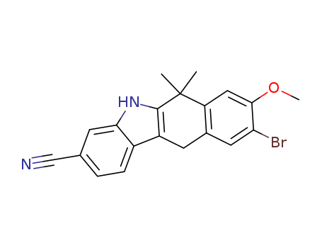 9-broMo-8-Methoxy-6,6-diMethyl-6,11-dihydro-5H-benzo[b]carbazole-3-carbonitrile