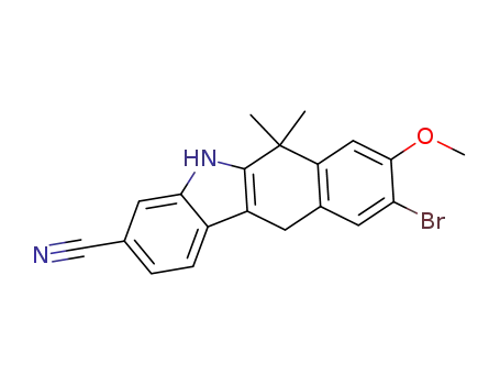 9-bromo-8-methoxy-6,6-dimethyl-6,11-dihydro-5H-benzo[b]carbazole-3-carbonitrile