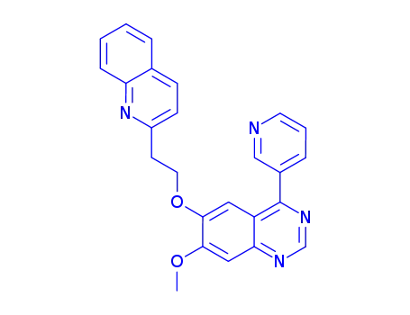 7-Methoxy-4-(3-pyridinyl)-6-[2-(2-quinolinyl)ethoxy]quinazoline