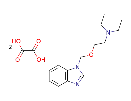 Molecular Structure of 102516-94-9 (BENZIMIDAZOLE, 1-((2-(DIETHYLAMINO)ETHOXY)METHYL)-, DIOXALATE)