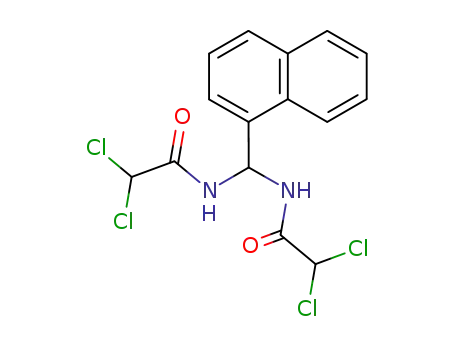 Molecular Structure of 58085-12-4 (Acetamide, N,N'-(1-naphthalenylmethylene)bis[2,2-dichloro-)