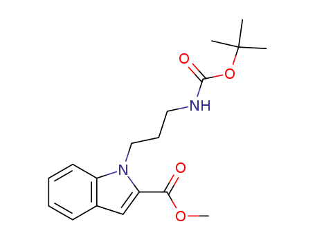 1H-Indole-2-carboxylic acid,
1-[3-[[(1,1-dimethylethoxy)carbonyl]amino]propyl]-, methyl ester