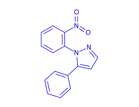 Molecular Structure of 1269292-18-3 (1-(2-nitrophenyl)-5-phenyl-1H-pyrazole)
