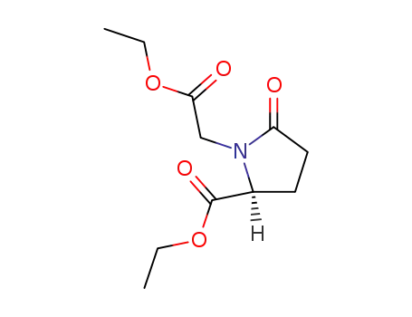 Molecular Structure of 100462-35-9 (L-1-<(Ethoxycarbonyl)methyl>-5-oxoprolin-ethylester)