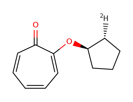 Molecular Structure of 93700-90-4 (2-(2-E-deuteriocyclpentyloxy)tropone)