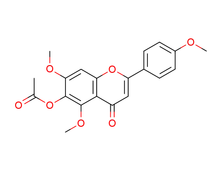 4H-1-Benzopyran-4-one,
6-(acetyloxy)-5,7-dimethoxy-2-(4-methoxyphenyl)-