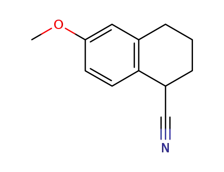 Molecular Structure of 102035-35-8 (1-Cyano-6-methoxy-(1,2,3,4-tetrahydronaphthalene))