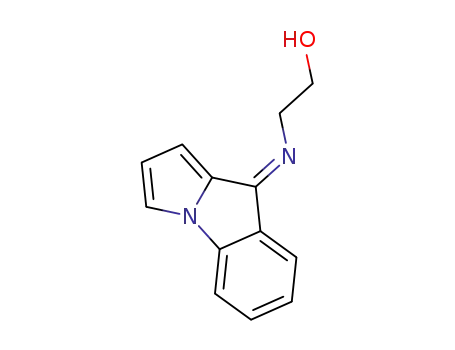 Molecular Structure of 101125-88-6 (2-[Pyrrolo[1,2-a]indol-(9Z)-ylideneamino]-ethanol)
