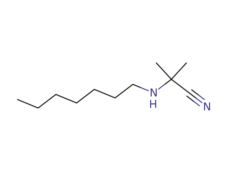 2-Heptylamino-2-methyl-propionitrile