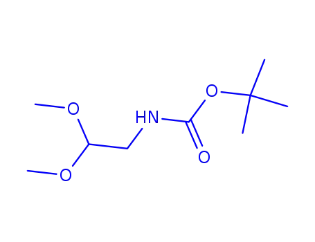Molecular Structure of 127119-09-9 (Carbamic acid, (2,2-dimethoxyethyl)-, 1,1-dimethylethyl ester (9CI))