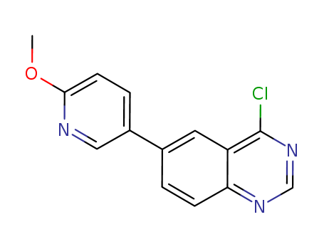 4-chloro-6-(6-methoxy-pyridin-3-yl)-quinazoline