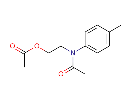 Molecular Structure of 28358-82-9 (Acetamide, N-[2-(acetyloxy)ethyl]-N-(4-methylphenyl)-)