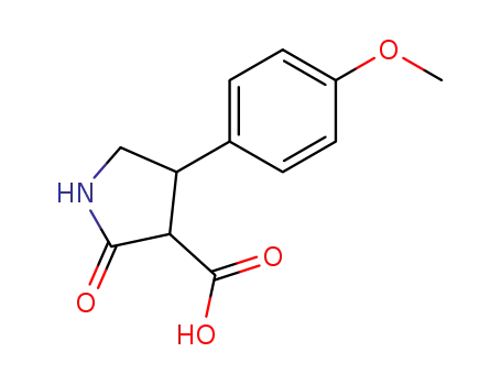3-Pyrrolidinecarboxylic acid, 4-(4-methoxyphenyl)-2-oxo-