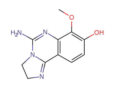 Molecular Structure of 1032570-71-0 (5-amino-7-methoxy-2,3-dihydroimidazo[1,2-c]quinazolin-8-ol)
