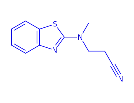 Propanenitrile, 3-(2-benzothiazolylmethylamino)- (9CI)