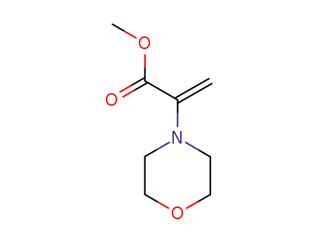 Molecular Structure of 128009-02-9 (4-Morpholineacetic acid, a-Methylene-, Methyl ester)