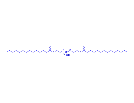 Molecular Structure of 104666-12-8 (myristic acid, ethoxylated, phosphated)