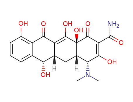 (4a<i>S</i>)-4<i>t</i>-dimethylamino-3,6<i>t</i>,10,12,12a-pentahydroxy-1,11-dioxo-(4a<i>r</i>,5a<i>c</i>,12a<i>c</i>)-1,4,4a,5,5a,6,11,12a-octahydro-naphthacene-2-carboxylic acid amide
