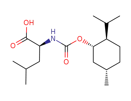 Molecular Structure of 1047650-51-0 (N-[menthyloxycarbonyl]-L-leucine)