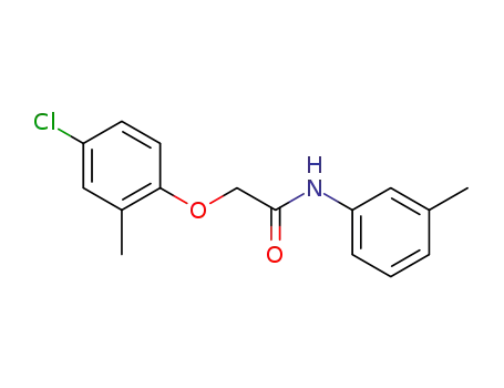 Molecular Structure of 1034-05-5 (2-(4-chloro-2-methylphenoxy)-N-(3-methylphenyl)acetamide)