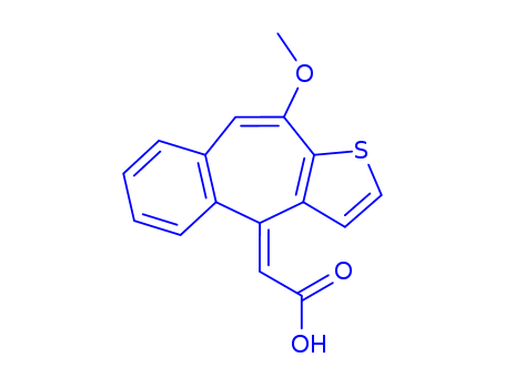 Acetic acid,2-(10-methoxy-4H-benzo[4,5]cyclohepta[1,2-b]thien-4-ylidene)-