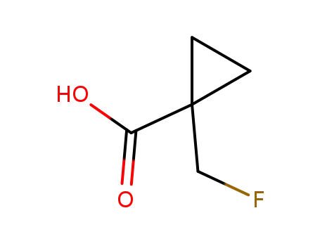 Molecular Structure of 1273565-75-5 (1-(fluoromethyl)cyclopropanecarboxylic acid)