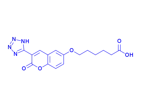 6-{[2-oxo-3-(2H-tetrazol-5-yl)-2H-chromen-6-yl]oxy}hexanoic acid