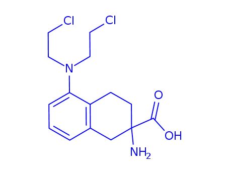 2-나프탈렌카르복실산, 2-아미노-5-(비스(2-클로로에틸)아미노)-1,2-테트라히드로-, (+-)-