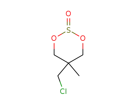 Molecular Structure of 82925-86-8 (1,3,2-Dioxathiane, 5-(chloromethyl)-5-methyl-, 2-oxide)