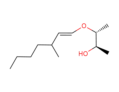 Molecular Structure of 102276-23-3 ((2R,3R)-3-((E)-3-Methyl-hept-1-enyloxy)-butan-2-ol)