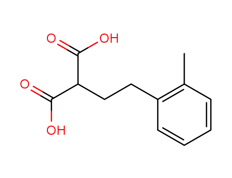 Molecular Structure of 100118-01-2 ((2-methyl-phenethyl)-malonic acid)