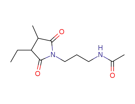 1-[3-(acetylamino)propyl]-3-ethyl-4-methyl-pyrrolidine-2,5-dione