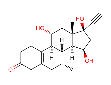 7α-methyl-17α-ethynyl-11α,15β,17β-trihydroxy-19-norandrost-5(10)-en-3-one