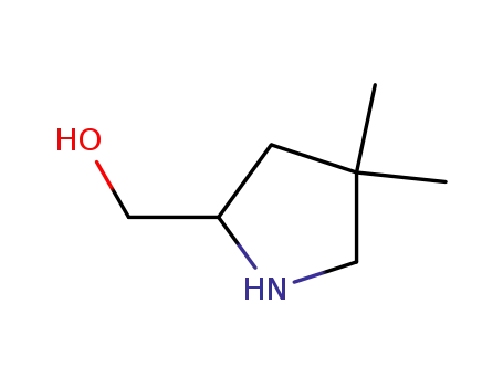 Molecular Structure of 1073283-04-1 (4,4-diMethyl-2-PyrrolidineMethanol)