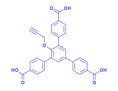 5'-(4-carboxyphenyl)-2'-(prop-2-yn-1-yloxy)-[1,1':3',1''-terphenyl]-4,4''-dicarboxylic acid