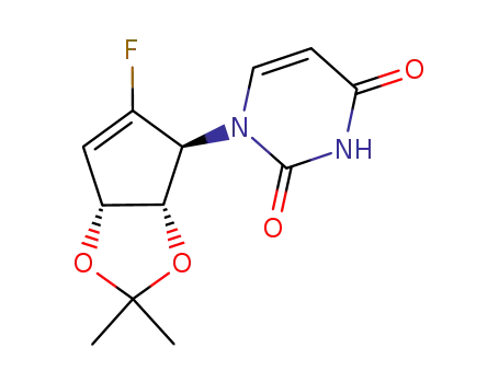 1-(5-fluoro-2,2-dimethyl-4,6a-dihydro-3aH-cyclopenta[1,3]dioxol-4-yl)-1H-pyrimidine-2,4-dione