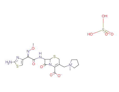 Molecular Structure of 107648-78-2 (Cefepime sulfate)