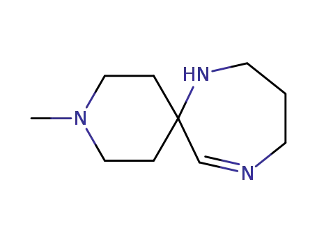 Molecular Structure of 111725-49-6 (3,7,11-Triazaspiro[5.6]dodec-11-ene, 3-methyl-)