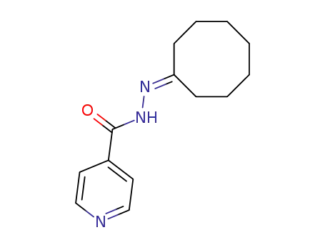 Molecular Structure of 13117-17-4 (N-(cyclooctylideneamino)pyridine-4-carboxamide)