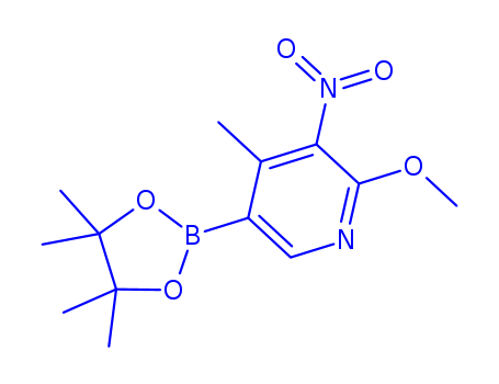 2-Methoxy-4-Methyl-3-nitro-5-(4,4,5,5-tetraMethyl-1,3,2-dioxaborolan-2-yl)pyridine