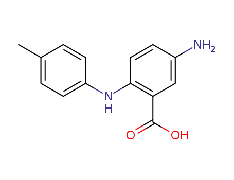 Molecular Structure of 765288-60-6 (Benzoic acid, 5-amino-2-[(4-methylphenyl)amino]-)