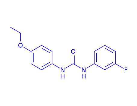Molecular Structure of 13141-92-9 (1-(4-ethoxyphenyl)-3-(3-fluorophenyl)urea)