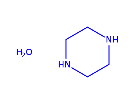 Molecular Structure of 16832-43-2 (piperazine hydrate (1:1))